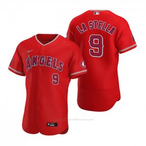 Camiseta Beisbol Hombre Los Angeles Angels Tommy La Stella Autentico Alterno 2020 Rojo