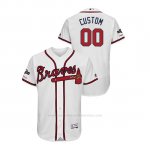 Camiseta Beisbol Hombre Atlanta Braves Personalizada 2019 Postseason Flex Base Blanco