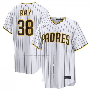 Camiseta Beisbol Hombre San Diego Padres Robbie Ray Primera Replica Blanco