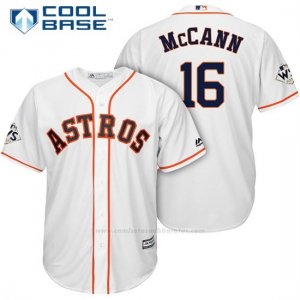 Camiseta Beisbol Hombre Houston Astros 2017 World Series Brian Mccann Blanco Cool Base