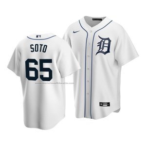 Camiseta Beisbol Hombre Detroit Tigers Gregory Soto Replica Primera Blanco