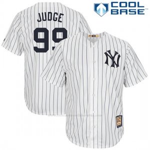 Camiseta Beisbol Hombre New York Yankees Aaron Judge Blanco Azul Cool Base