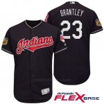 Camiseta Beisbol Hombre Cleveland Indians Michael Brantley Azul 2017 Entrenamiento de Primavera Flex Base Jugador