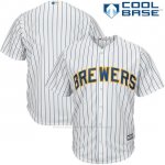 Camiseta Beisbol Hombre Milwaukee Brewers Blanco Cool Base Big Tall