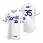 Camiseta Beisbol Hombre Kansas City Royals Asa Lacy Autentico Primera Blanco