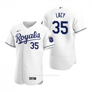 Camiseta Beisbol Hombre Kansas City Royals Asa Lacy Autentico Primera Blanco