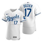 Camiseta Beisbol Hombre Kansas City Royals Hunter Dozier 2022 Autentico Blanco