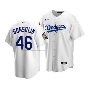 Camiseta Beisbol Hombre Los Angeles Dodgers Tony Gonsolin 2020 Replica Primera Blanco