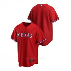 Camiseta Beisbol Hombre Texas Rangers Replica 2020 Alterno Rojo