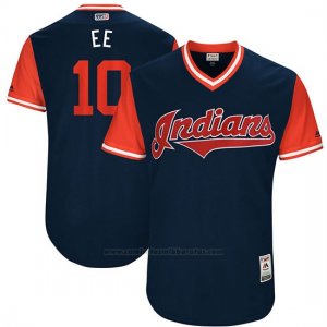 Camiseta Beisbol Hombre Cleveland Indians 2017 Little League World Series Edwin Encarnacion Azul