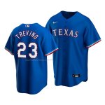 Camiseta Beisbol Hombre Texas Rangers Jose Trevino Alterno Replica Azul