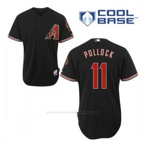 Camiseta Beisbol Hombre Arizona Diamondbacks 11 A.j. Pollock Negro Alterno Cool Base