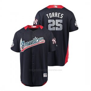 Camiseta Beisbol Hombre All Star Game New York Yankees Gleyber Torres 2018 1ª Run Derby American League Azul