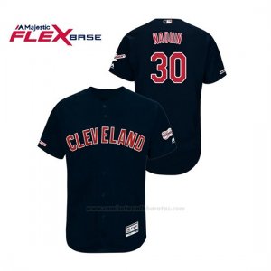 Camiseta Beisbol Hombre Cleveland Indians Tyler Naquin 150th Aniversario Patch 2019 All Star Game Flex Base Azul