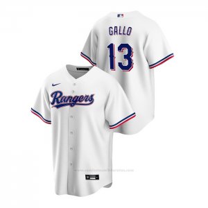 Camiseta Beisbol Hombre Texas Rangers Joey Gallo Replica Primera Blanco