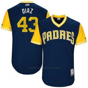 Camiseta Beisbol Hombre San Diego Padres 2017 Little League World Series Miguel Diaz Azul