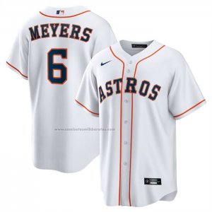 Camiseta Beisbol Hombre Houston Astros Jake Meyers Primera Replica Blanco