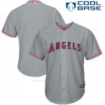 Camiseta Beisbol Hombre Los Angeles Angels 2017 Estrellas y Rayas Gris Cool Base