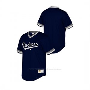 Camiseta Beisbol Nino Los Angeles Dodgers Cooperstown Collection Mesh Wordmark V-Neck Azul