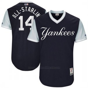 Camiseta Beisbol Hombre New York Yankees 2017 Little League World Series Starlin Castro Azul