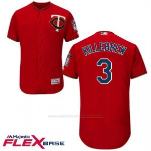 Camiseta Beisbol Hombre Minnesota Twins Harmon Killebrew Autentico Coleccion Flex Base Scarlet