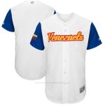 Camiseta Hombre Venezuela Clasico Mundial de Beisbol 2017 Personalizada Blanco