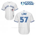 Camiseta Beisbol Hombre Toronto Blue Jays Mark Lowe 57 Blanco 1ª Cool Base