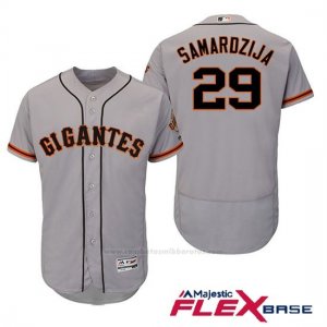 Camiseta Beisbol Hombre San Francisco Giants Jeff Samardzija Gris Hispanic Heritage Flex Base