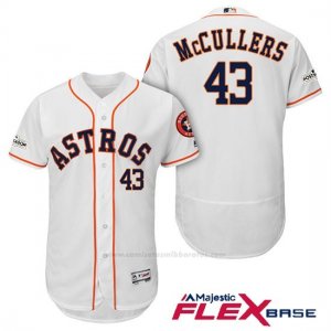 Camiseta Beisbol Hombre Houston Astros 2017 Postemporada Lance Mccullers Blanco Flex Base