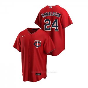 Camiseta Beisbol Hombre Minnesota Twins Josh Donaldson Replica Alterno Rojo