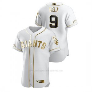 Camiseta Beisbol Hombre San Francisco Giants Brandon Belt Golden Edition Autentico Blanco