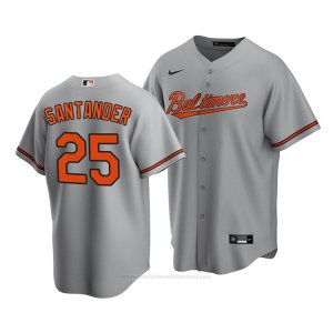 Camiseta Beisbol Hombre Baltimore Orioles Anthony Santander Replica Road 2020 Gris