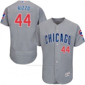Camiseta Beisbol Hombre Chicago Cubs 44 Anthony Rizzo Gris Flex Base Autentico Coleccion