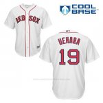 Camiseta Beisbol Hombre Boston Red Sox 19 Koji Uehara Blanco 1ª Cool Base