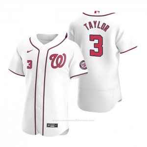 Camiseta Beisbol Hombre Washington Nationals Michael A. Taylor Autentico Primera 2020 Blanco