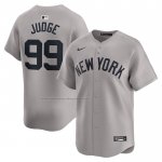 Camiseta Beisbol Hombre New York Yankees Aaron Judge Segunda Limited Gris