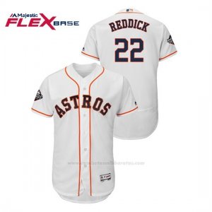 Camiseta Beisbol Hombre Houston Astros Josh Reddick 2019 World Series Bound Flex Base Blanco