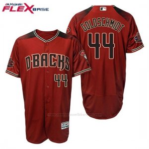 Camiseta Beisbol Hombre Arizona Diamondbacks 44 Paul Goldschmidt Rojo Negro Alterno 20 Aniversario Flex Base