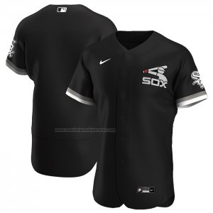 Camiseta Beisbol Hombre Chicago White Sox Alterno Autentico Negro