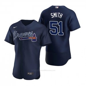 Camiseta Beisbol Hombre Atlanta Braves Will Smith Autentico 2020 Alterno Azul