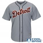 Camiseta Beisbol Hombre Detroit Tigers Gris Cool Base