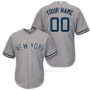 Camiseta New York Yankees Personalizada Gris