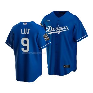 Camiseta Beisbol Hombre Los Angeles Dodgers Gavin Lux 2020 Replica Alterno Azul