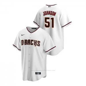 Camiseta Beisbol Hombre Arizona Diamondbacks Randy Johnson Replica Primera Blanco