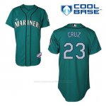 Camiseta Beisbol Hombre Seattle Mariners Nelson Cruz 23 Teal Verde Alterno Cool Base