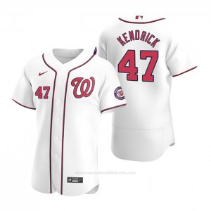 Camiseta Beisbol Hombre Washington Nationals Howie Kendrick Autentico Primera 2020 Blanco