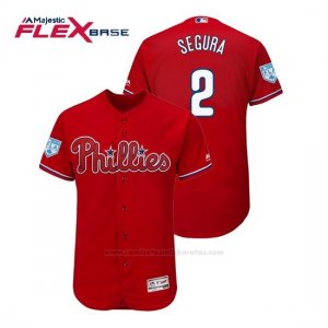 Camiseta Beisbol Hombre Philadelphia Phillies Jean Segura Flex Base Entrenamiento de Primavera 2019 Rojo