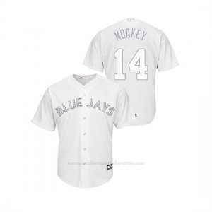 Camiseta Beisbol Hombre Toronto Blue Jays Justin Smoak 2019 Players Weekend Replica Blanco
