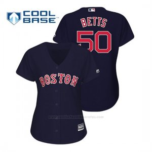 Camiseta Beisbol Mujer Boston Red Sox Mookie Betts Cool Base Majestic Azul