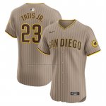 Camiseta Beisbol Hombre San Diego Padres Fernando Tatis Jr Alterno Elite Marron